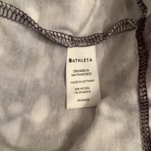 Athleta Gray White Santorini Thera Sleeveless Dress XS - Picture 7 of 9